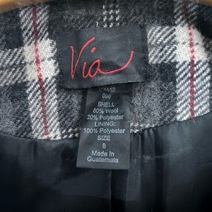 Beautiful wool pea coat.  In excellent condition.  Belted waist.  Size 8